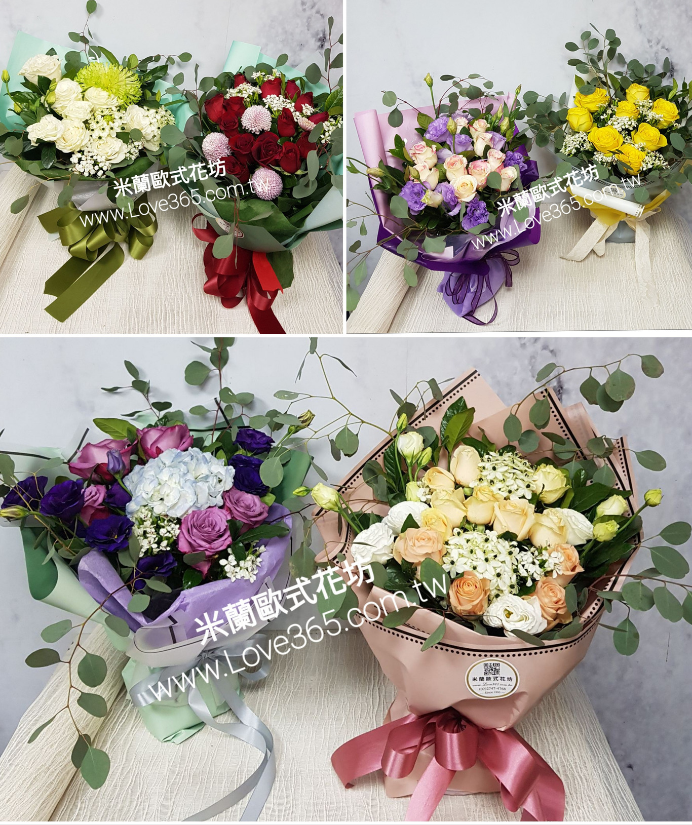 獻花花束每束 米蘭歐式花坊